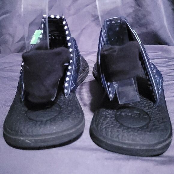 Sanuk Yoga Sling 2 Sandal, Women's Size 10 Blue Print memory foam sandals! - Picture 6 of 8